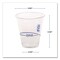 Eco-Products BlueStripe 12 oz. Plastic 25 Percent Recycled Content Cold Cups - Clear/Blue (20/Carton)
